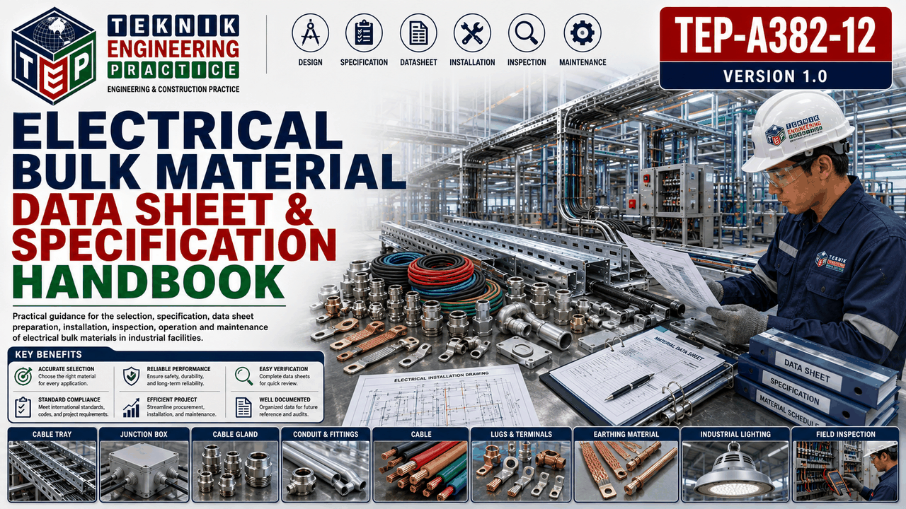 Thumbnail for TEP-A382-12 – Electrical Bulk Material Data Sheet and Specification Handbook –